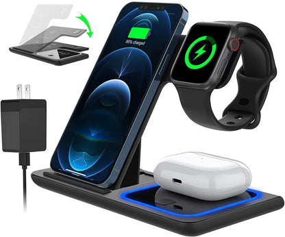 18W fast 3 in 1 wireless charger 